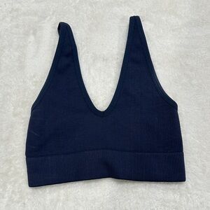 Garage Blue V-Neck Bralette